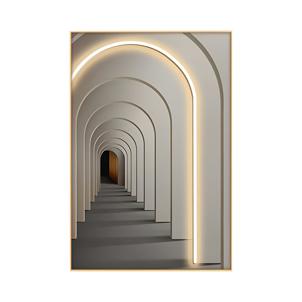 Decorative LED Light Canvas Suspended Painting with Remote, Bedroom Wall Sconce, detail 5