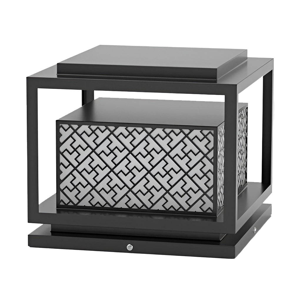Square Waterproof Contemporary Solar Exterior Fence Post Lights Pillar Light, Outdoor Wall Light, detail 8