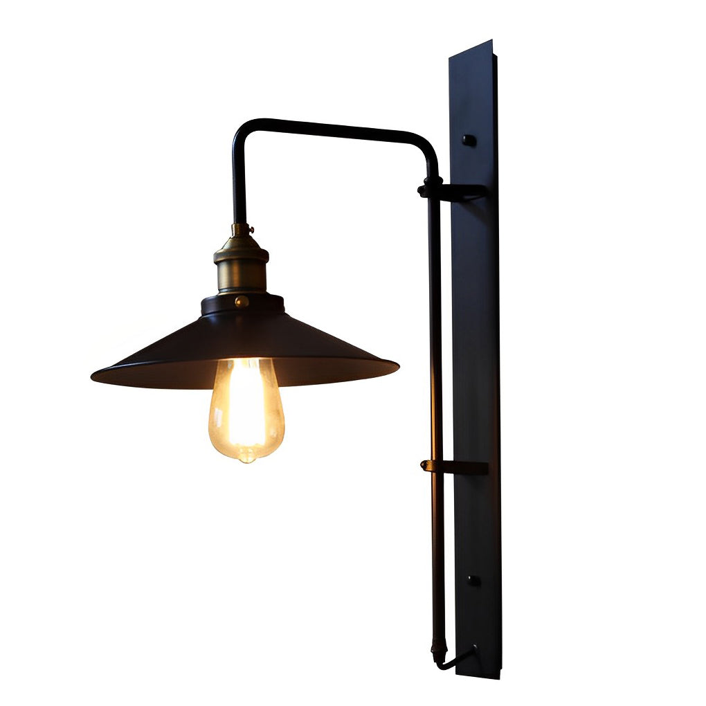 Adjustable Creative LED Black Retro Industrial Wall Light Sconce Lighting, Bedroom Wall Sconce, detail 6