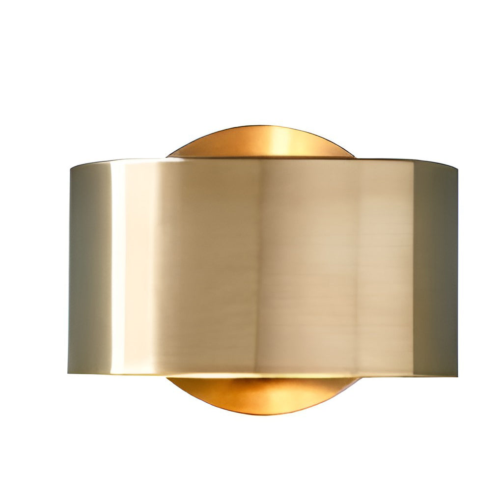 Circular Up and Down Lights Gold Nordic Wall Light, Bedroom Wall Sconce, detail 7