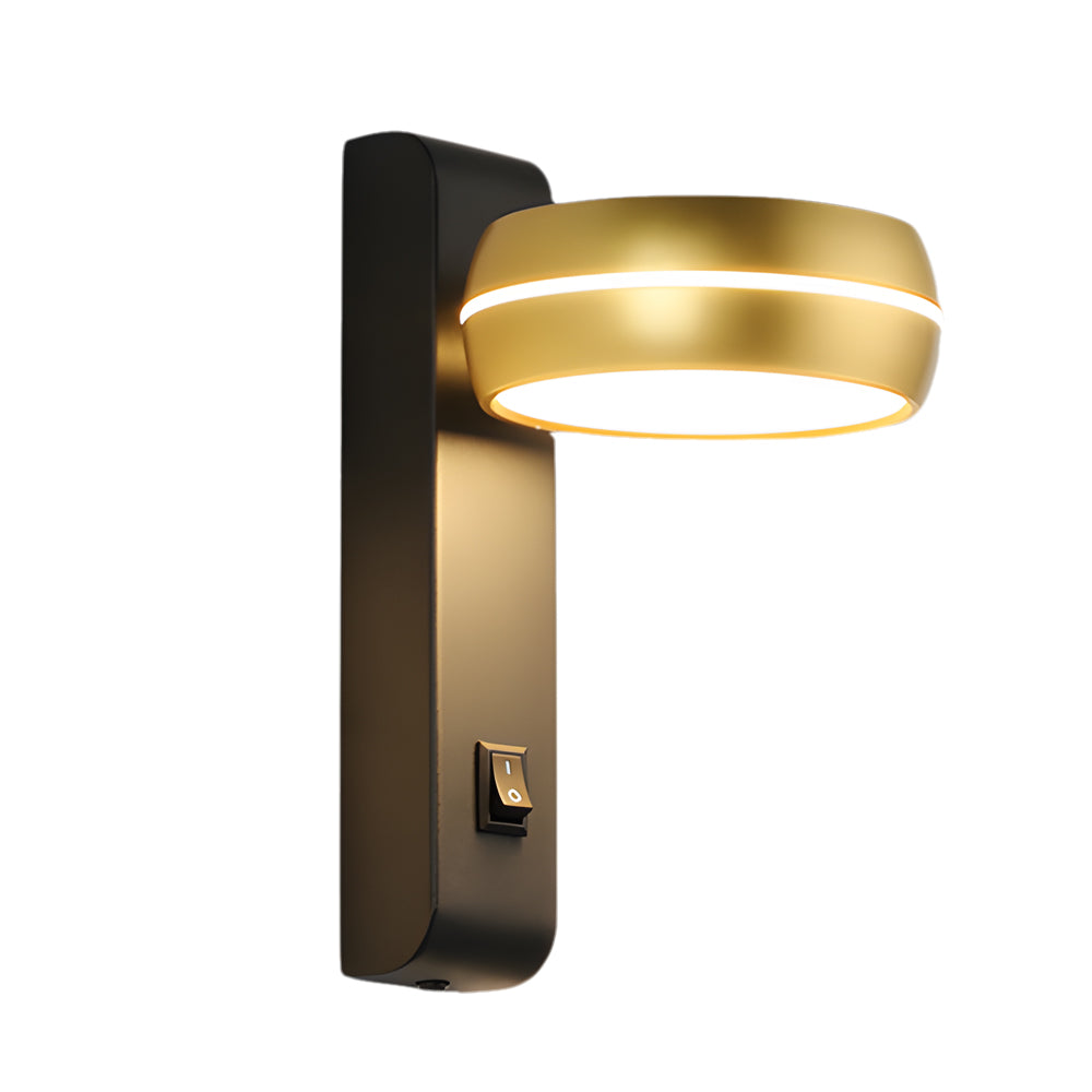 Circular 6W LED Wall Light Rotatable Bedside Lamp, Bedside Table Lamp, detail 9