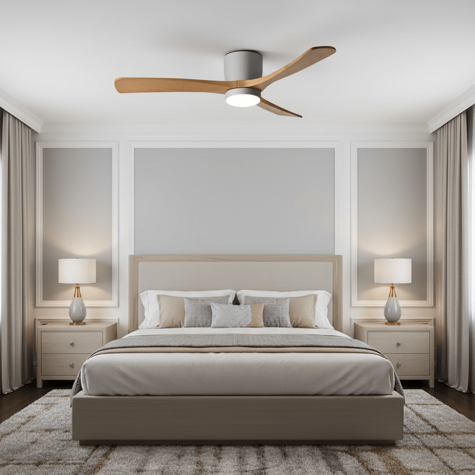 Nordic Wooden 42"/48"/52" Ceiling Fan Light