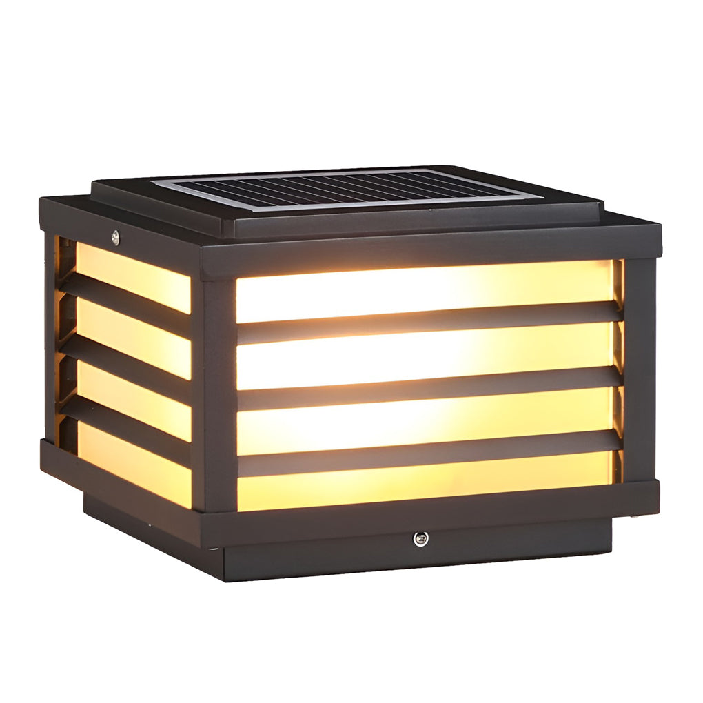 Contemporary Solar LED Fence Cap Post Lights for Pretty Fence Post Lighting, Outdoor Wall Light, detail 7