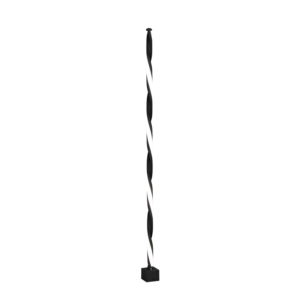 Unique Clean-Lined LED Waterproof Black Solar Powered Lawn Lights Path Lamp, Outdoor Wall Light, detail 7