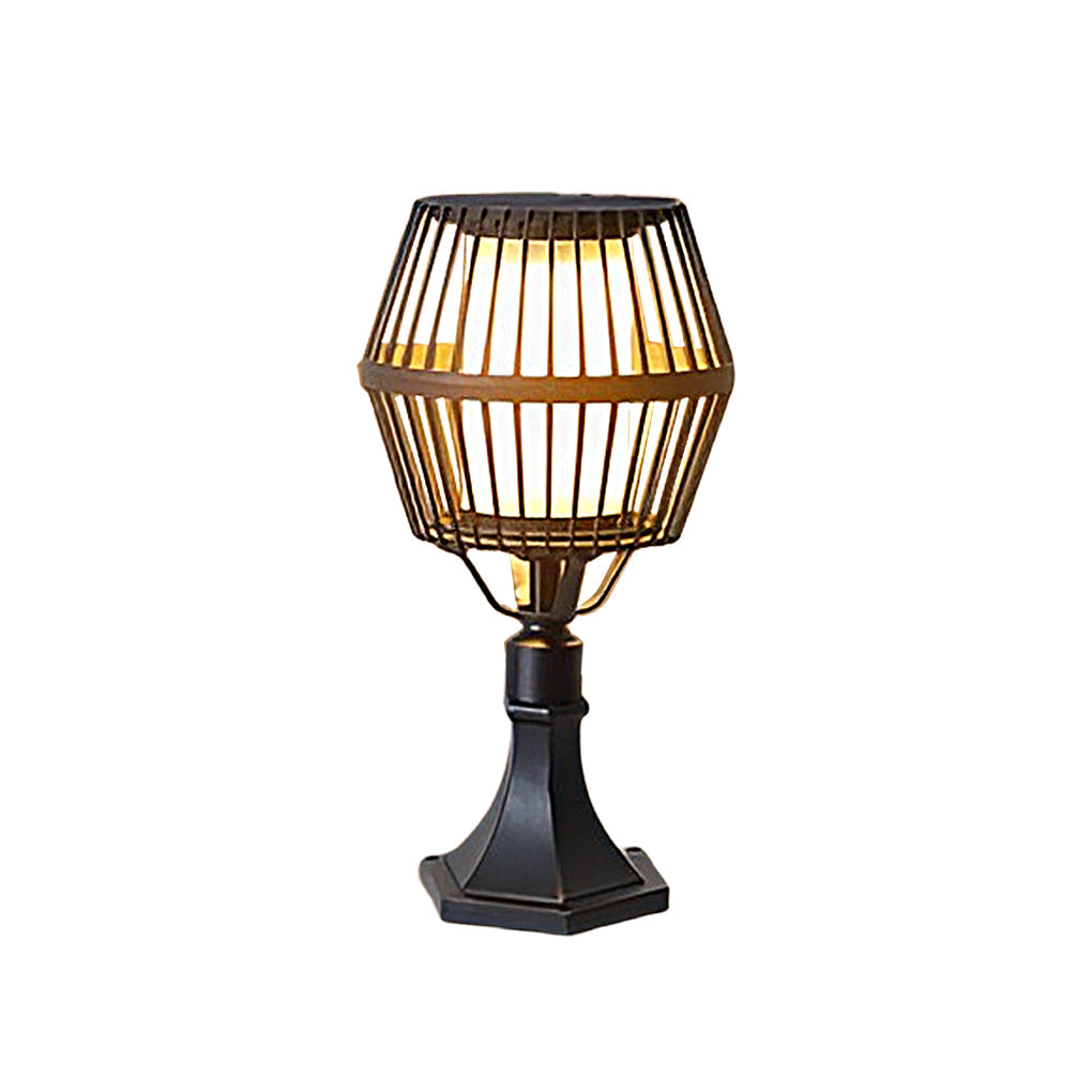 Waterproof Aluminum LED Matte Black Contemporary Solar Exterior Lights Lanterns, Outdoor Wall Light, detail 12