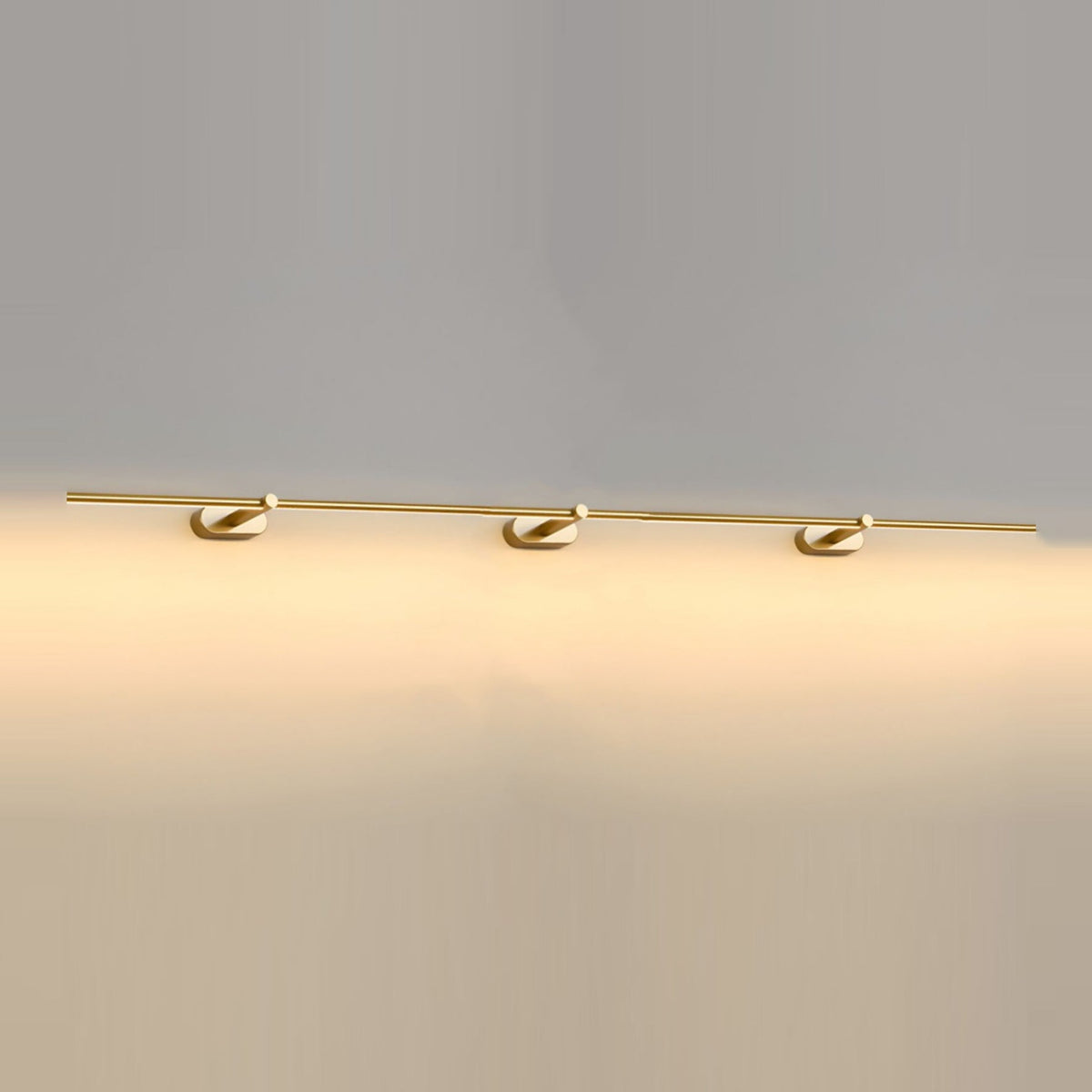 Clean-Lined Linear Wall Light Long, Hardwired Wall Sconce, Metal, Dia 230cm x H 5cm