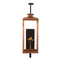 Black Exterior Lantern Lamp, Outdoor Wall Light, Metal, W 17 x D 29 x H 67 cm
