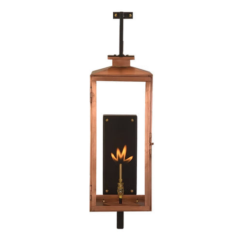 Black Exterior Lantern Lamp, Outdoor Wall Light, Metal, W 17 x D 29 x H 67 cm