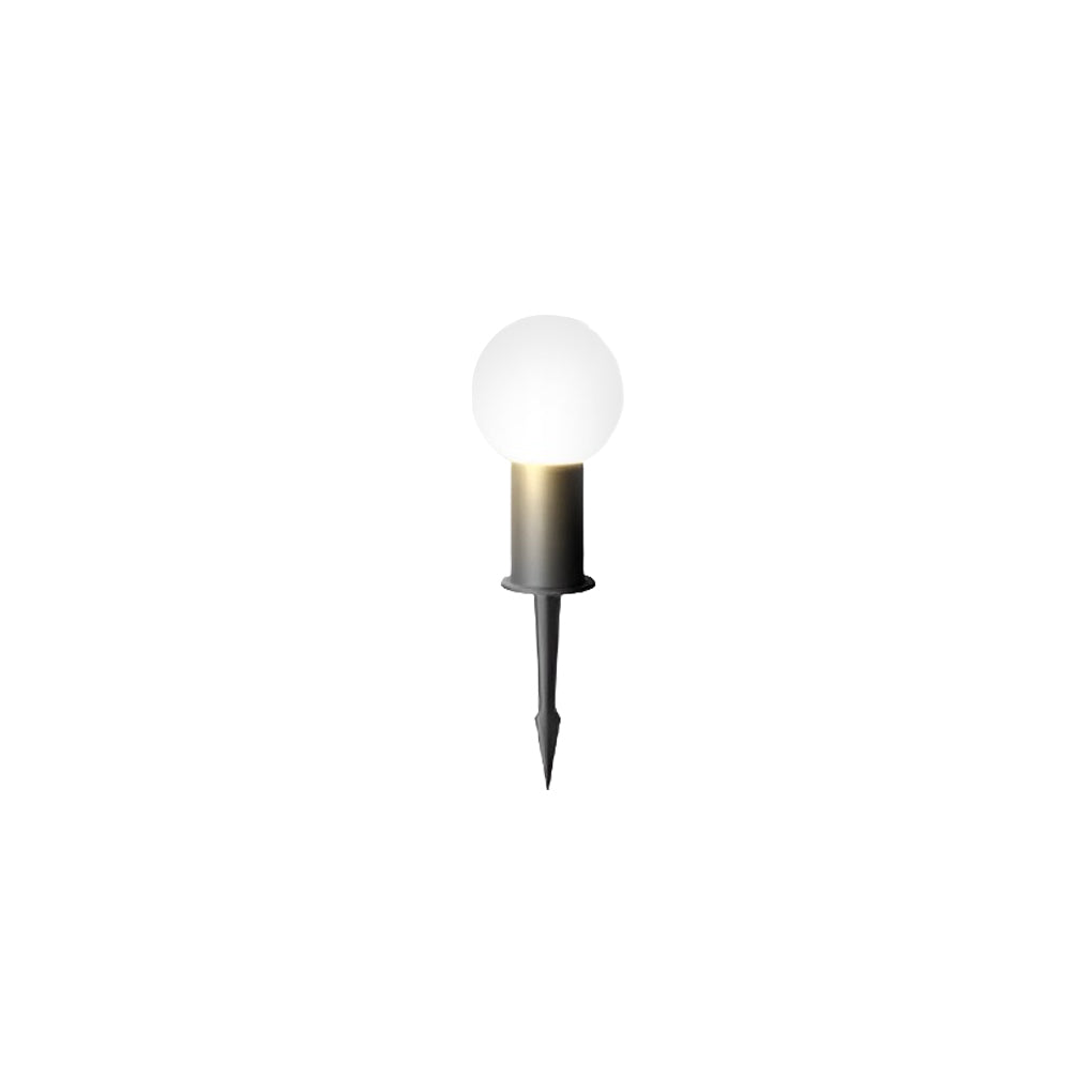 Circular Ball Waterproof LED Metal Black Contemporary Exterior Pathway Lights, Outdoor Wall Light, detail 8