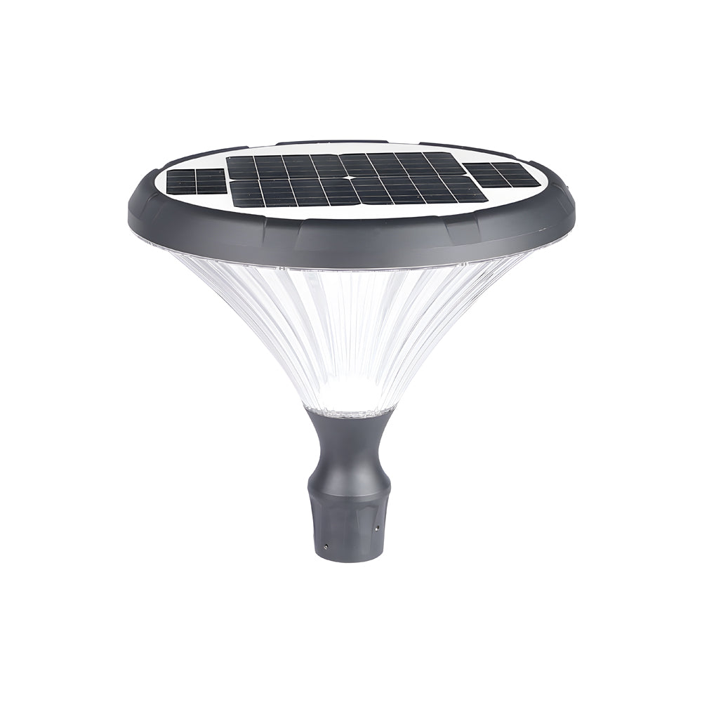 1-Light Black Exterior LED Solar Lamp Post and Pole Street Light, Outdoor Wall Light, detail 3