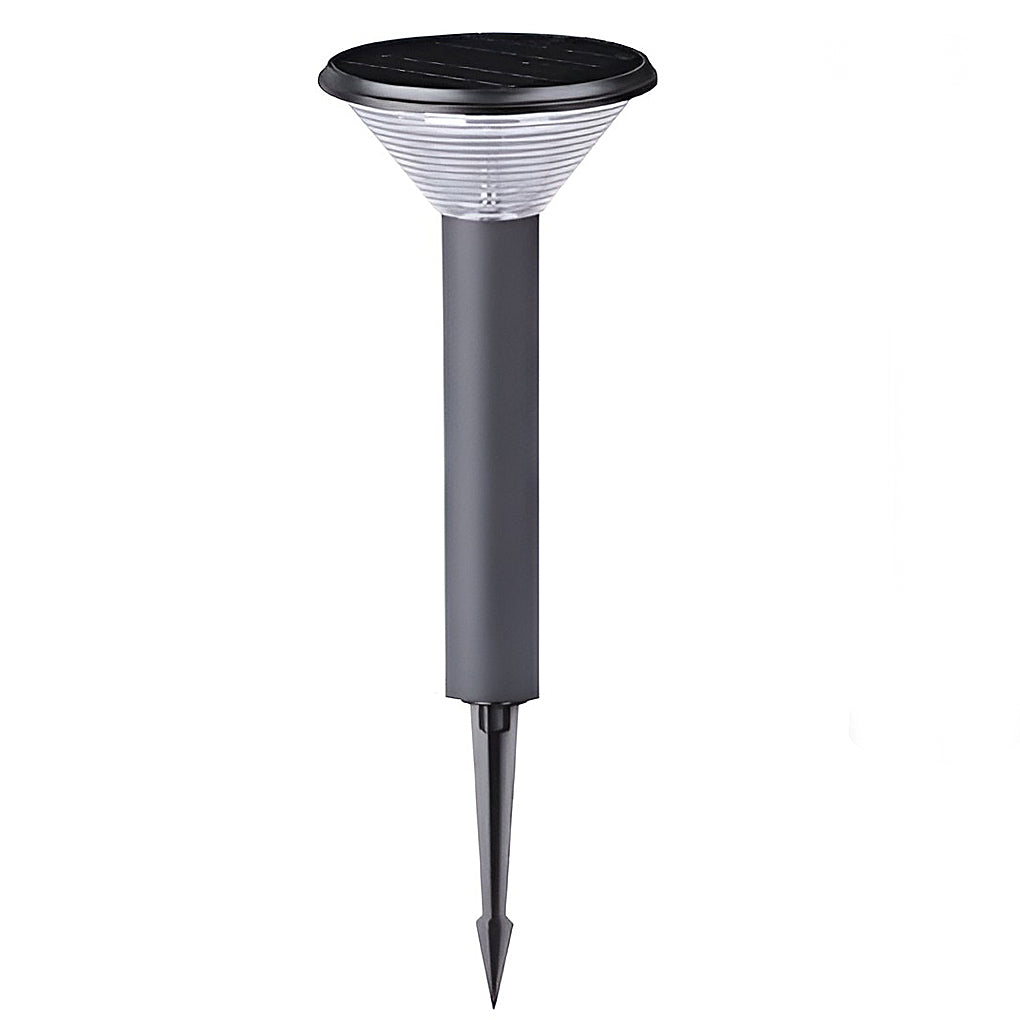 Circular Light Control Induction Black Contemporary Exterior Solar Pathway Lights, Outdoor Wall Light, detail 11