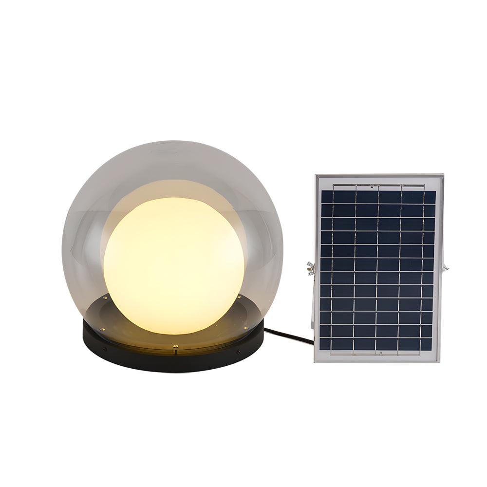 Solar Bubble Lunar Post Light Waterproof Globe Exterior Lantern Gate Light Exterior Lamp Landscape Light, Outdoor Wall Light, detail 10