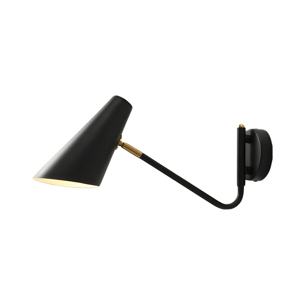 Contemporary Hoxton Suspended Wall Light with Conical Shade - 1-Light, Plug-In Wall Sconce, detail 11