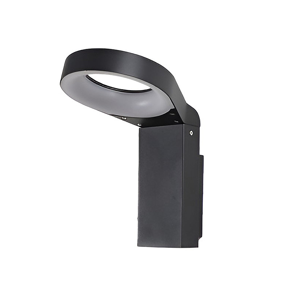 Spoon-shaped Waterproof 18W LED Black Contemporary Wall Light Pathway Lights, Wall Sconce, detail 14