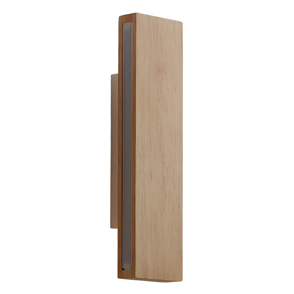 Rotatable Clean-Lined Box Wood Led Wall Light Wall Fixtures Fixture, Bedroom Wall Sconce, detail 5