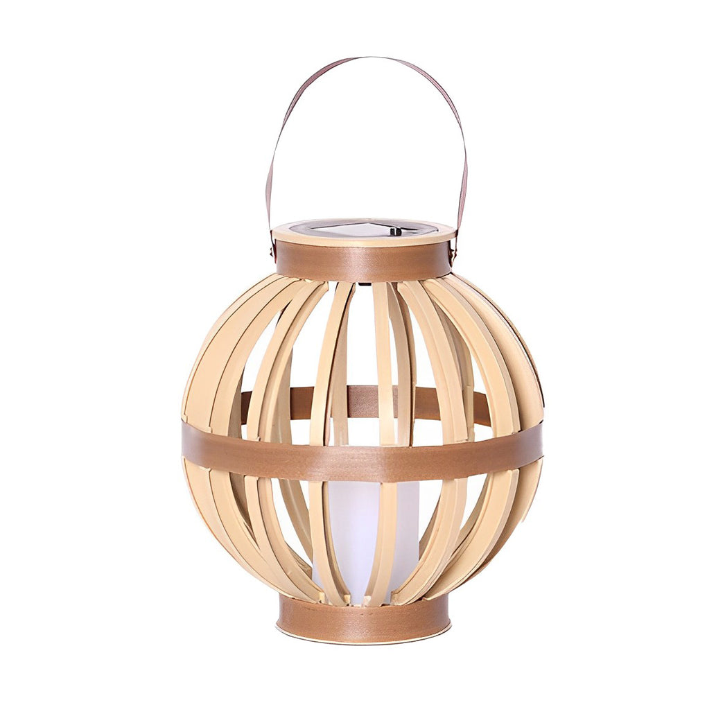 Portable PP Rattan Craft Waterproof LED Contemporary Solar Exterior Lanterns, Outdoor Wall Light, detail 7