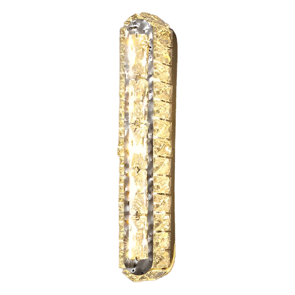 Double Strip Three Step Dimming Light LED Crystal Contemporary Wall Light, Bedroom Wall Sconce, detail 6