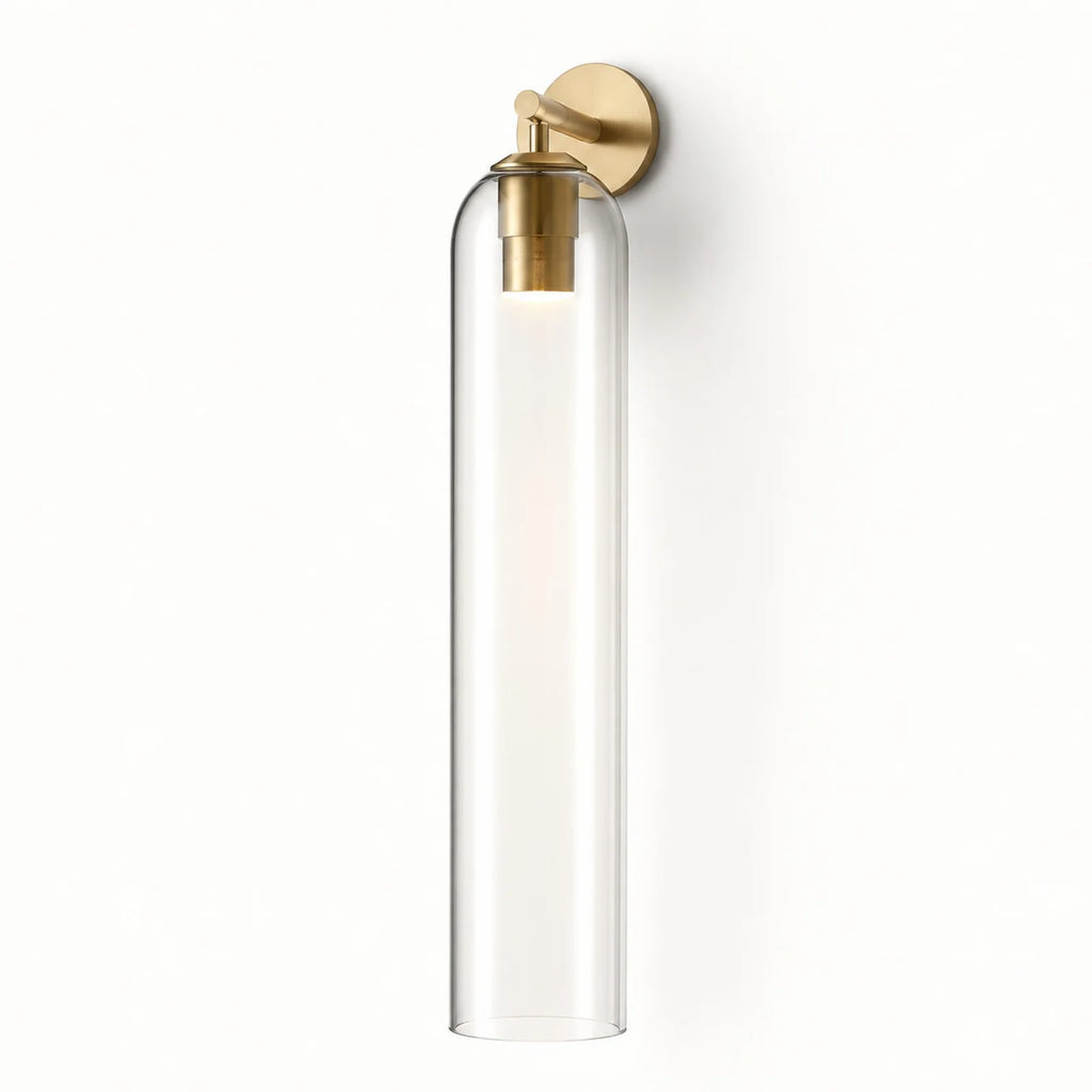 Cylindrical Art Glass Wall Light