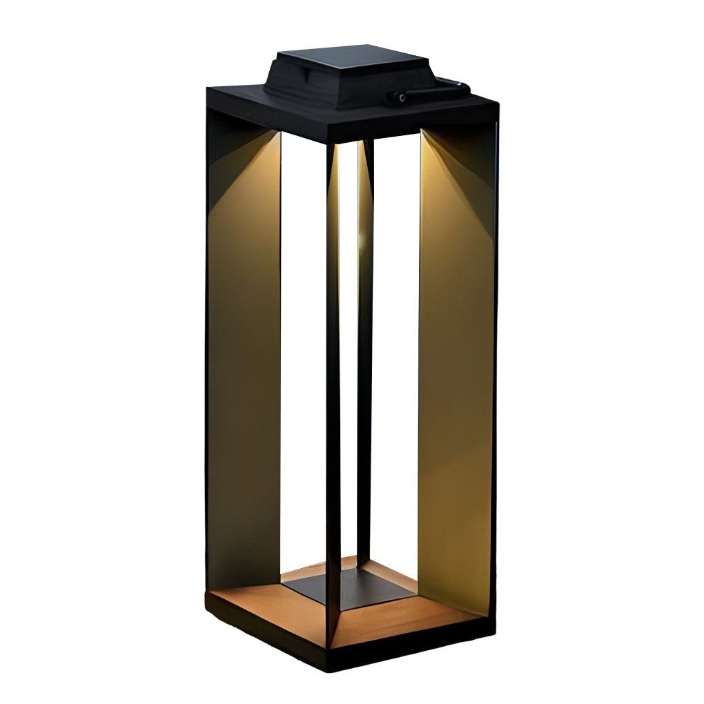 Portable Creative LED Waterproof Black Contemporary Solar Lawn Lamp Exterior Lights, Outdoor Wall Light, detail 11
