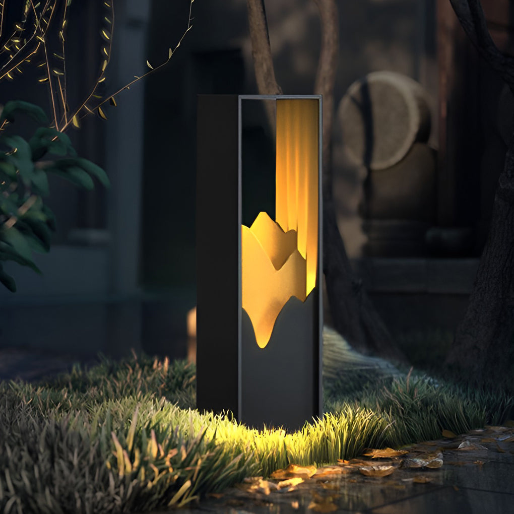 Waterproof LED Mountain Scenery Exterior Path Lights Landscape Lighting, Outdoor Wall Light, detail 6