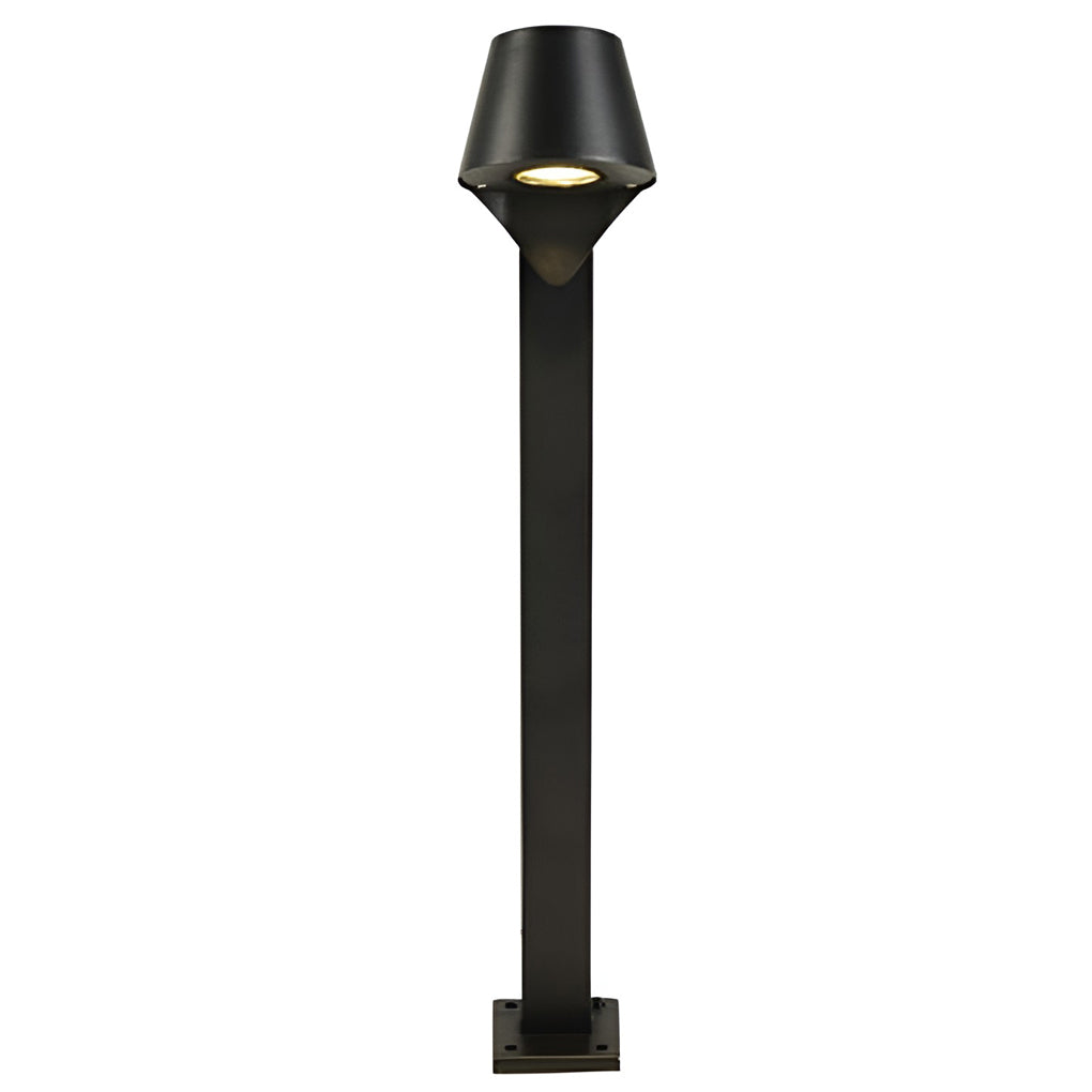 Clean-Lined Waterproof LED 10w Black Contemporary Exterior Pathway Lights, Outdoor Wall Light, detail 9
