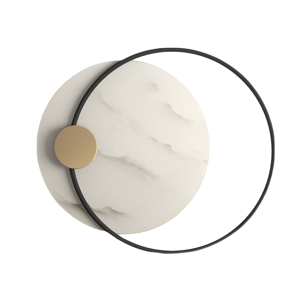 Dia 13''/26'' Circular Marble Decorative LED Wall Fixtures for Home, Hardwired Wall Sconce, detail 8