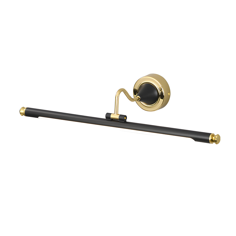 Gold and Black Rotatable Linear Vintage LED Bathroom Vanity Fixture, Bathroom Vanity Light, detail 8