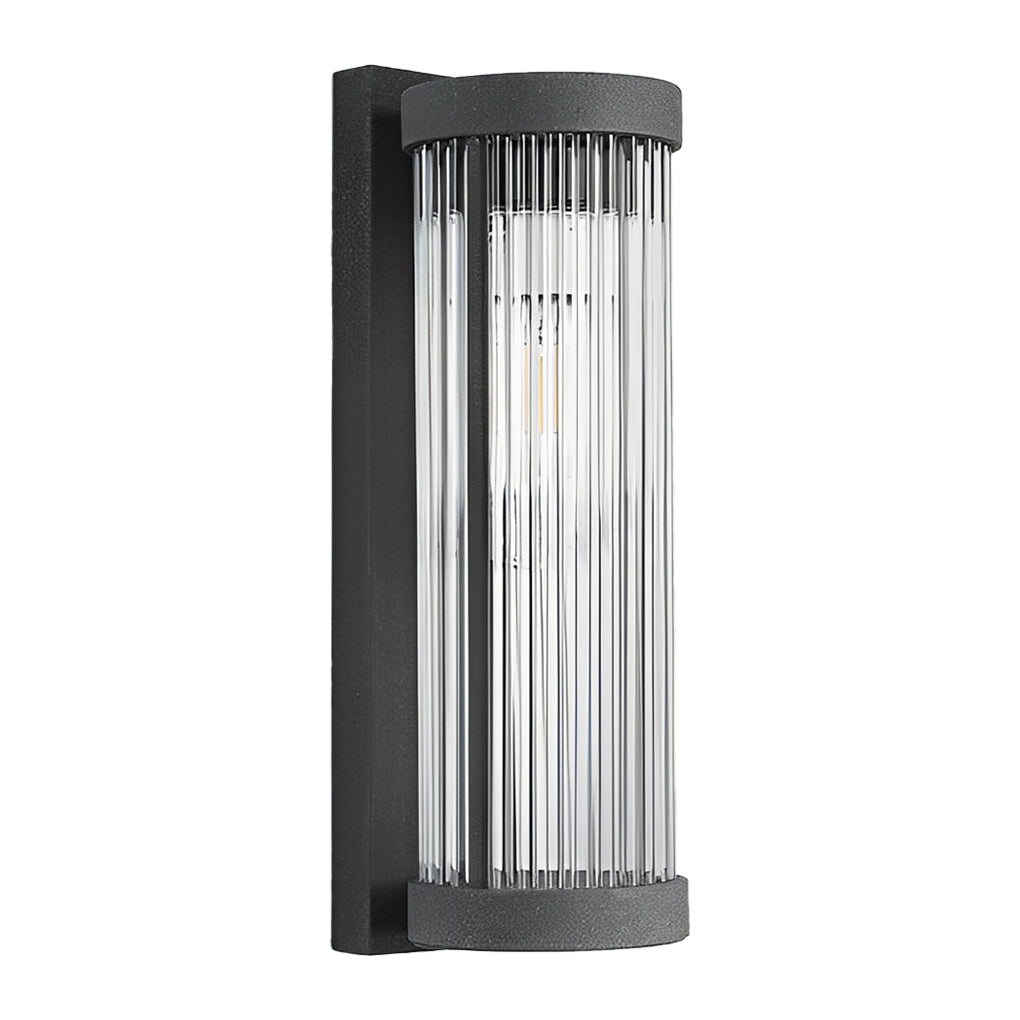 Creative Glass Waterproof LED Black Contemporary Solar Wall Light Exterior Lights, Hardwired Wall Sconce, detail 11