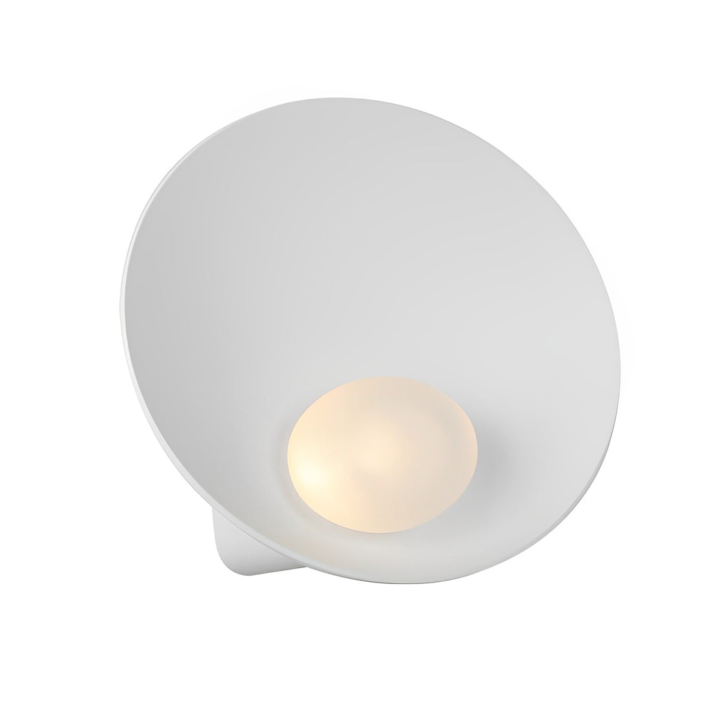 Circular Creative Resin Glass White Nordic Decorative Wall Fixtures Lighting, Bedroom Wall Sconce, detail 8
