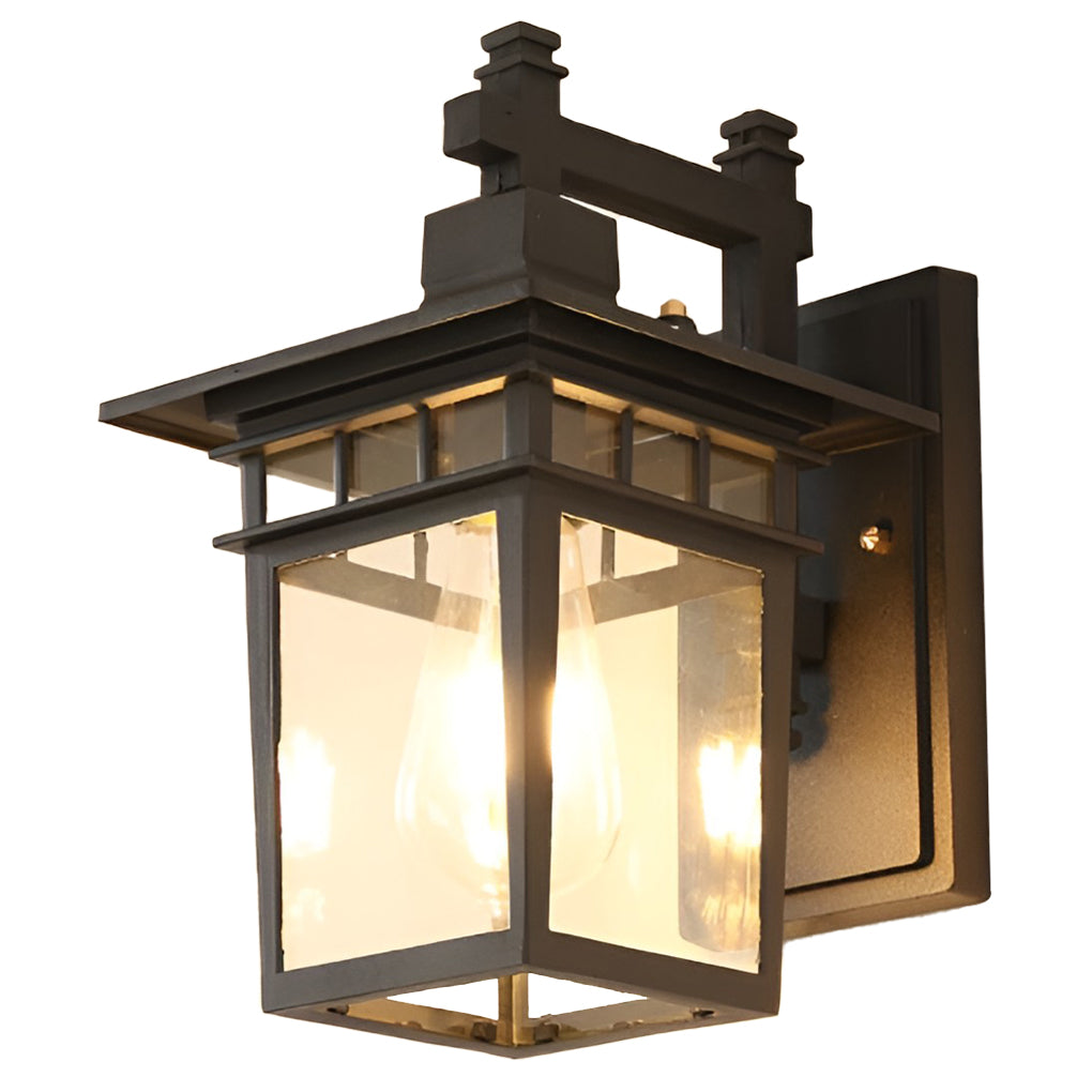 Glass LED Waterproof Retro Exterior Wall Light Wall Light Lighting without Bulb, Outdoor Wall Light, detail 9