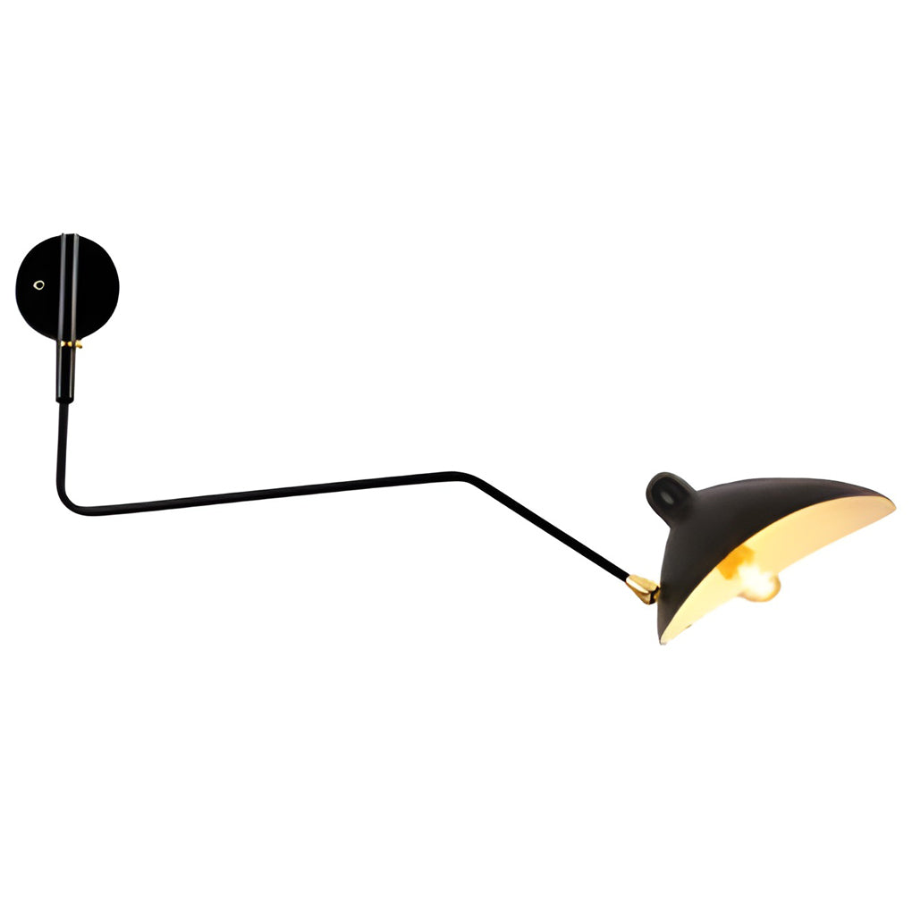 Creative Adjustable Iron Industrial Pivot Arm Wall Light, Bedroom Wall Sconce, detail 7