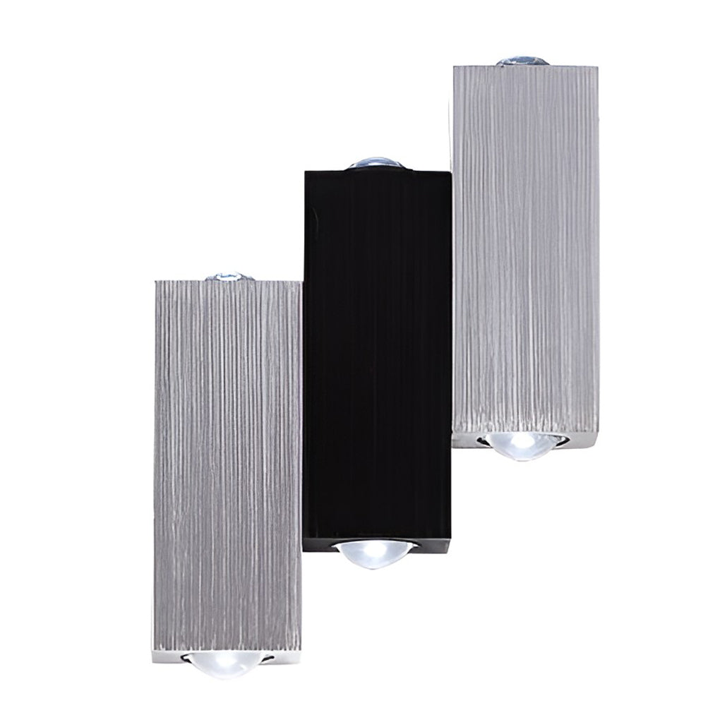 Box LED Up and Down Lights Contemporary Wall Light, Bedroom Wall Sconce, detail 5