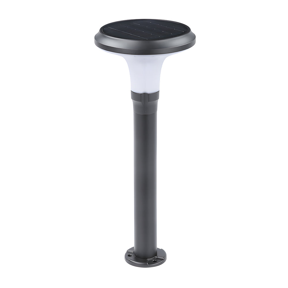 Modern Black Solar Lawn Bollard Light, Outdoor Wall Light, detail 8
