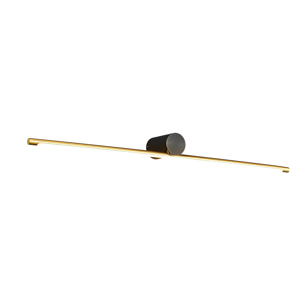 Contemporary Two-Tone Bathroom Vanity Fixture with Cylinder Fixture and Linear Bar, Bathroom Vanity Light, detail 7