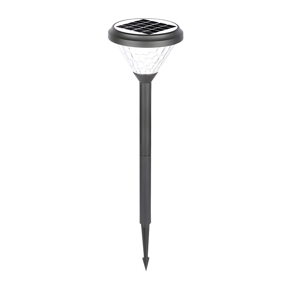 Crystal Black 27.6-Inch H Solar LED Path Lights with Stake, Outdoor Wall Light, detail 7