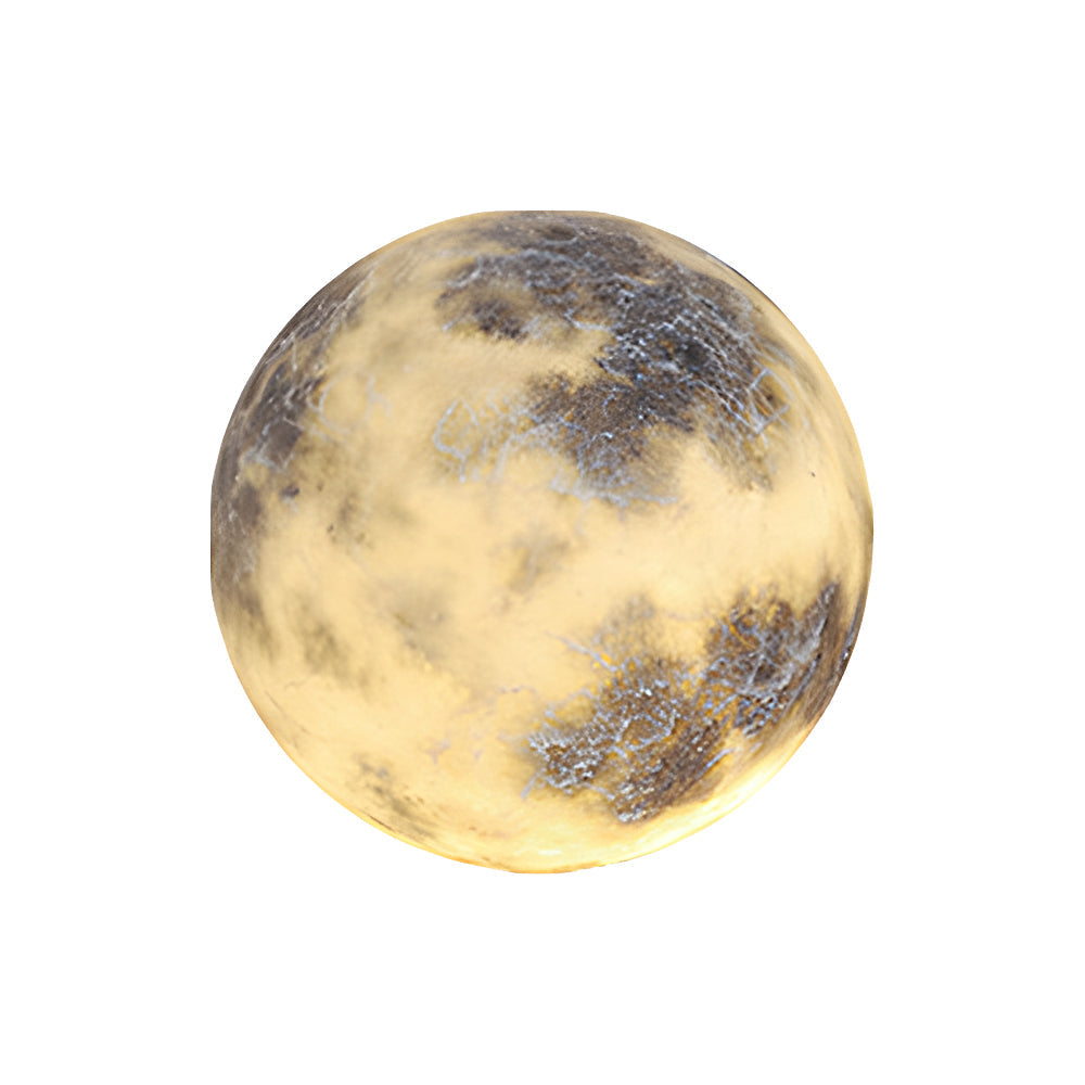 Waterproof Glass Luminous Moon Lunar Art Decor Contemporary Ground Lawn Lamp, Outdoor Wall Light, detail 6