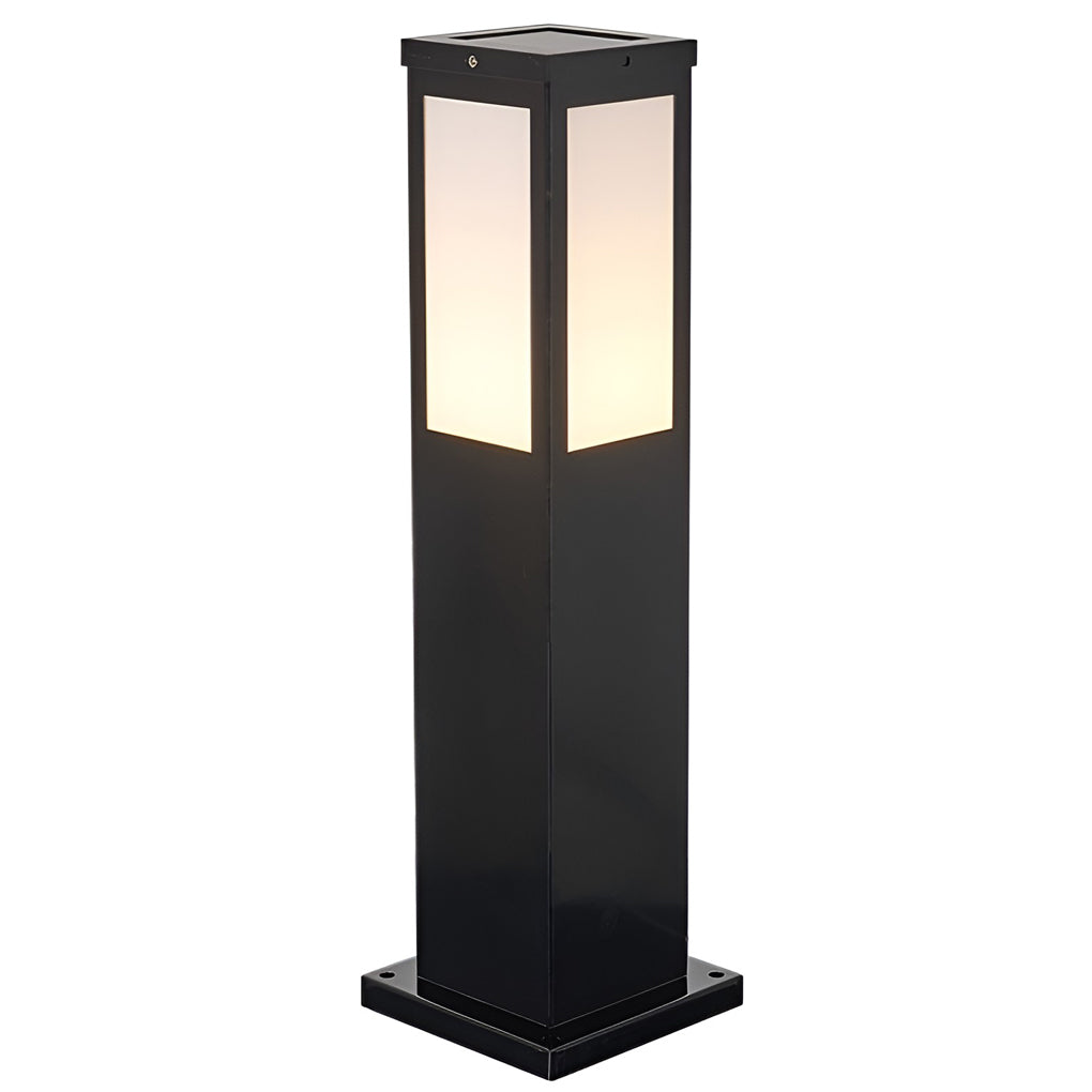 Industrial-Style Square LED Solar Landscape Lighting Waterproof Exterior Pathway Lights with Remote Control, Outdoor Wall Light, detail 11