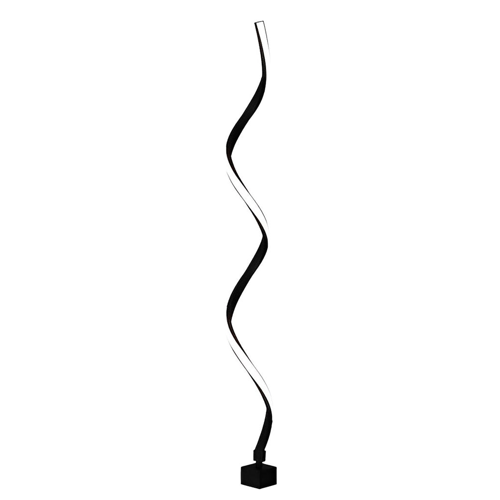 Creative Twisted Seaweed Shaped Waterproof LED Contemporary Solar Lawn Lights - 41" Die-cast Aluminum, Bedside Table Lamp, detail 11