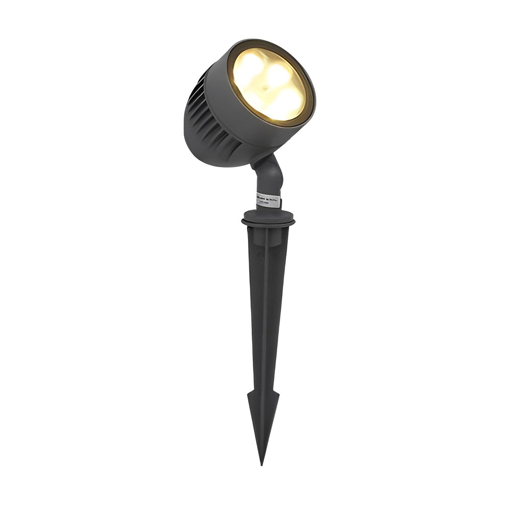 Adjustable Circular LED COB Waterproof Black Contemporary Exterior Spotlights, Outdoor Wall Light, detail 6