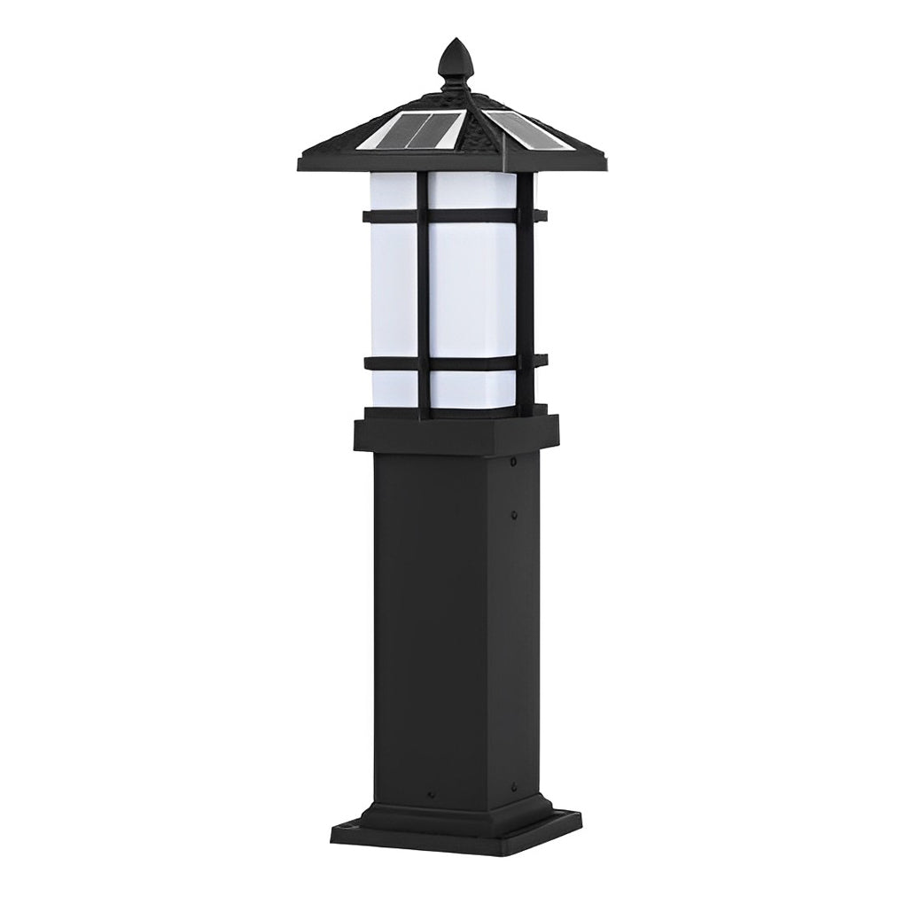 Waterproof LED Intelligent Black Contemporary Solar Lawn Lamp Exterior Lights, Outdoor Wall Light, detail 12