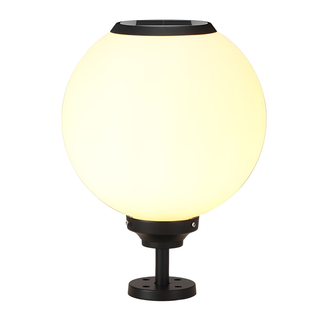 Glass Ball Waterproof Three Step Dimming LED Solar Post Caps Lights Pillar Light, Outdoor Wall Light, detail 9