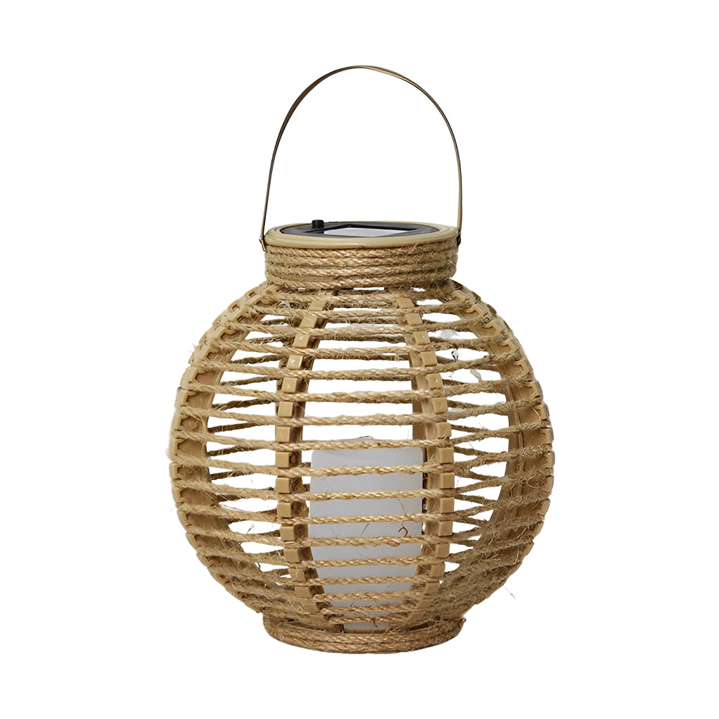Waterproof LED Rattan Portable Contemporary Exterior Solar Lanterns Garden Lamp, Outdoor Wall Light, detail 6