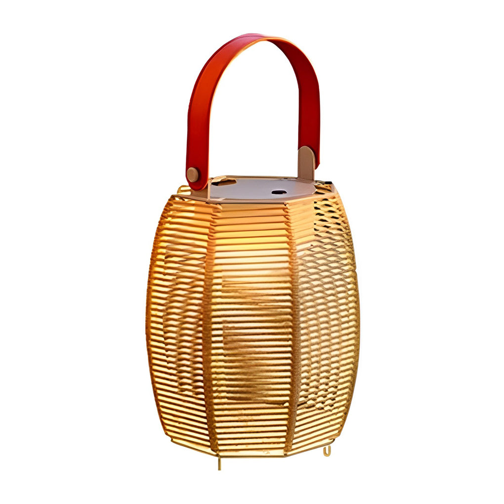 Portable Rattan Lantern Waterproof LED Contemporary Solar Exterior Light, Outdoor Wall Light, detail 11