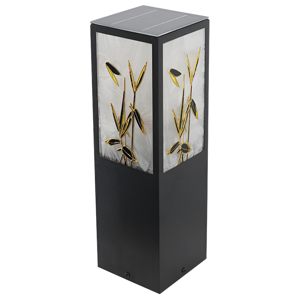 Square Landscape Pattern LED Vintage Solar Exterior Path Lights Post Lights, Outdoor Wall Light, detail 9
