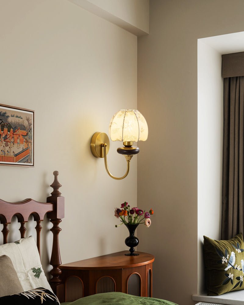 Amelie Floral Wall Light, Hardwired Wall Sconce, detail 10