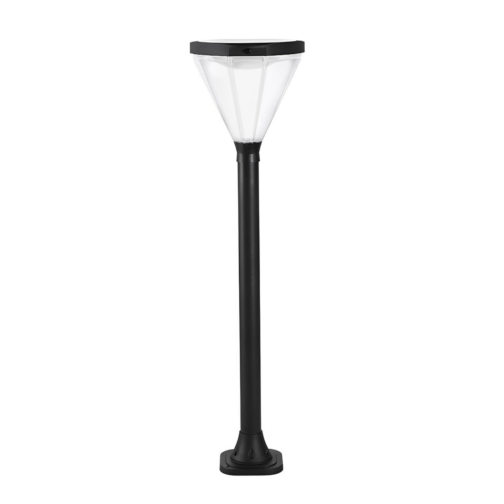 Waterproof Intelligent Light Control Led Black Contemporary Solar Lawn Lamp, Outdoor Wall Light, detail 9