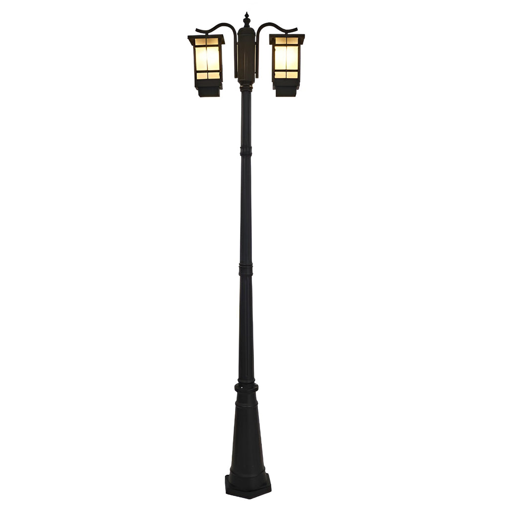 3 Lights Waterproof Black Contemporary Exterior Post Lights Public Lighting, Outdoor Wall Light, detail 8