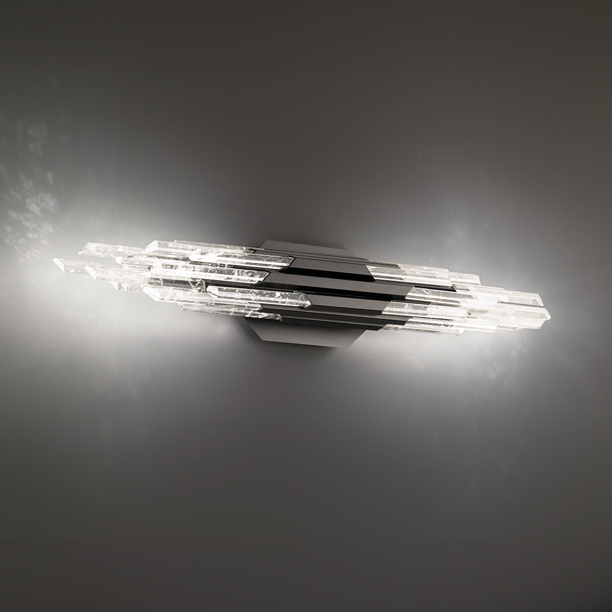 Organza Color-Select Wall Light, Bedroom Wall Sconce, Metal, 20"W x 5.25"H x 5"D