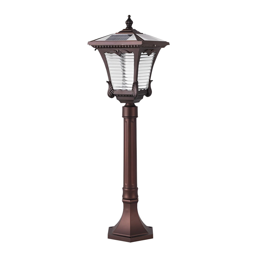 Glass Vintage Intelligent Light Control LED Waterproof Retro Solar Lawn Lamp, Outdoor Wall Light, detail 10