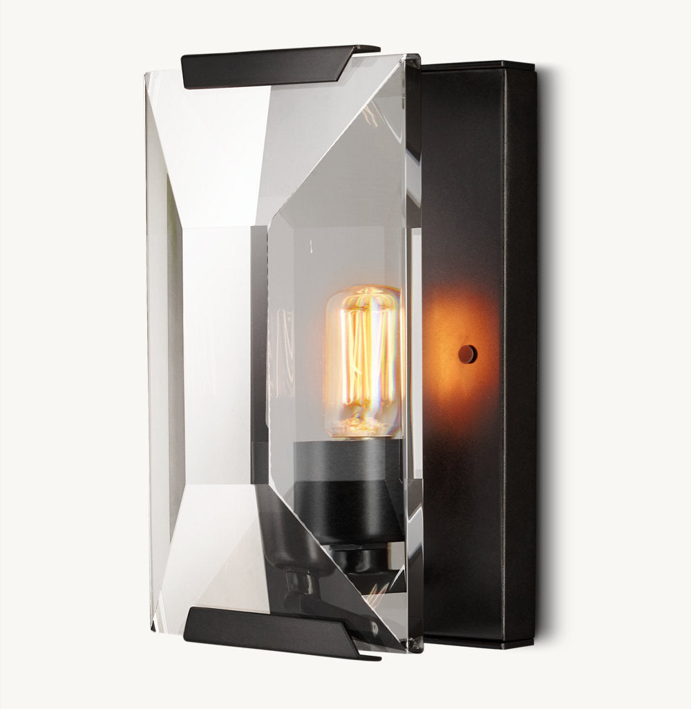 Harlow Crystal Wall Light, Bedroom Wall Sconce, detail 10